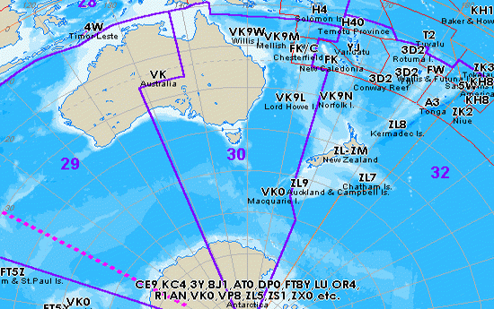 Mappa CQ Zona 30