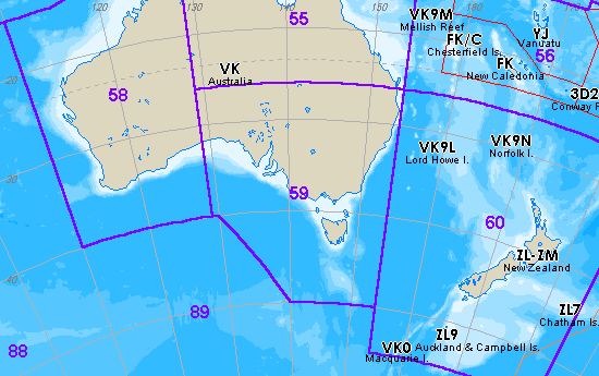 Mappa ITU Zona 59